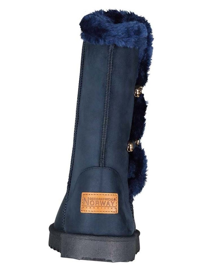 Geographical Norway Kozaki zimowe "Ovassion" w kolorze granatowym rozmiar: 37