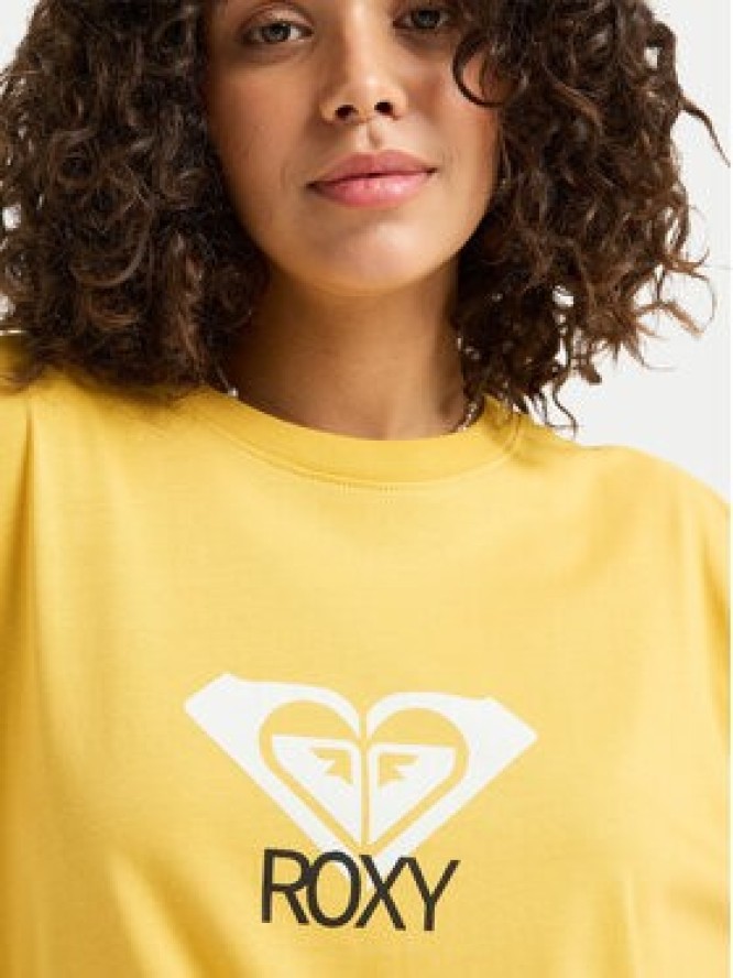 Roxy Bluzka Hangloose Art ERJZT06035 Żółty Regular Fit