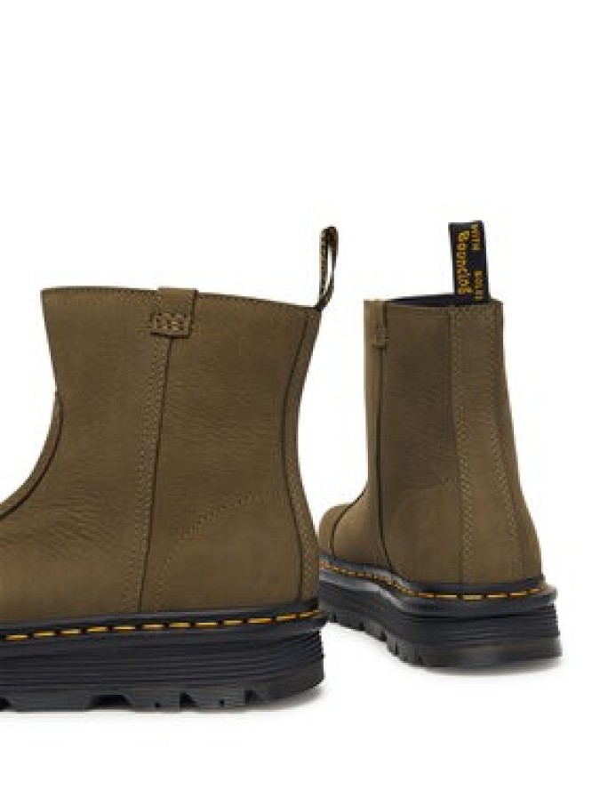 Dr. Martens Botki ZEBZAG Rigger Olive Wyoming DM42022300 Zielony