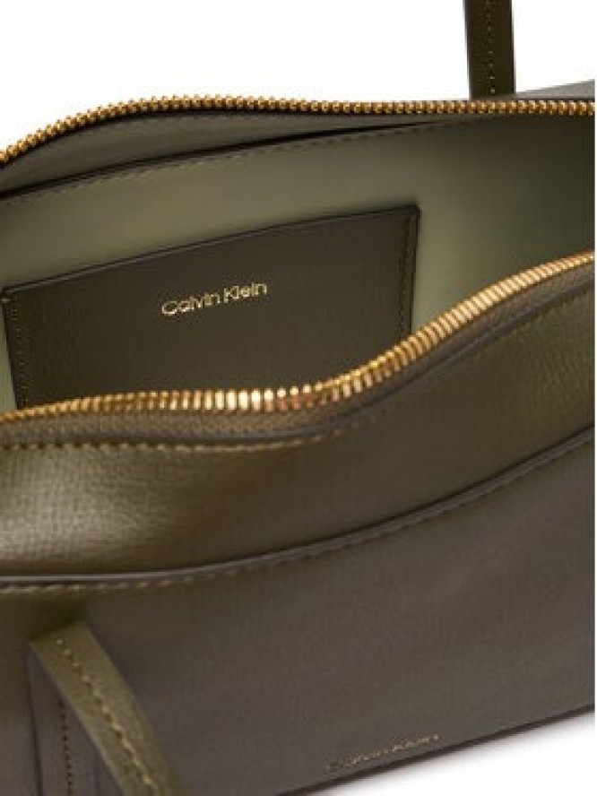 Calvin Klein Torebka Foil Logo Bauletto LV04F3636G Zielony ciemny