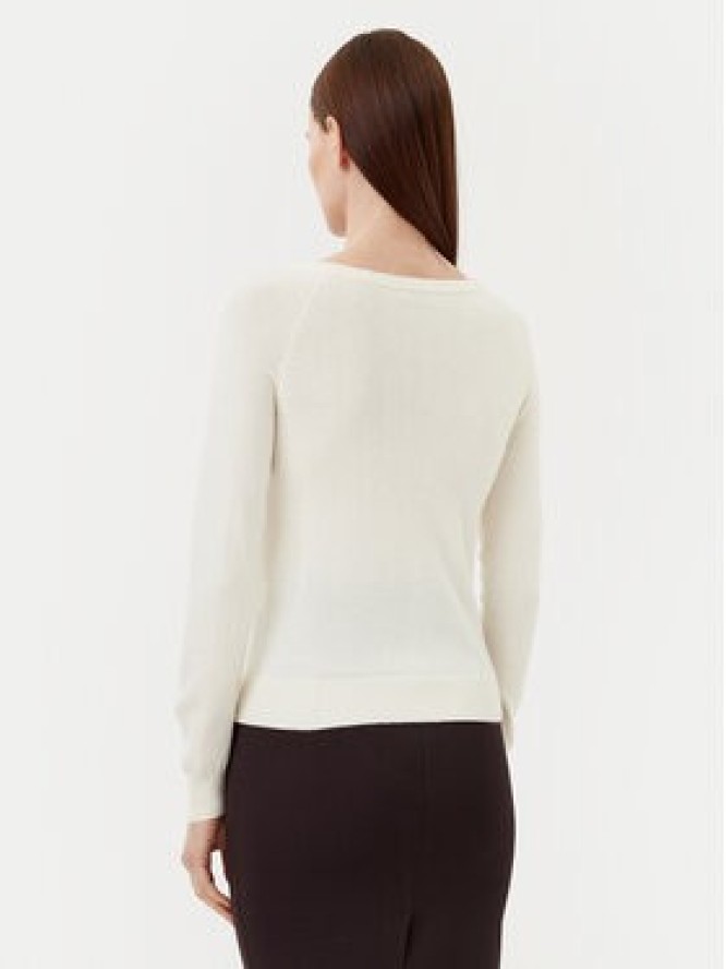 Motivi Sweter M6706001041N Biały Regular Fit