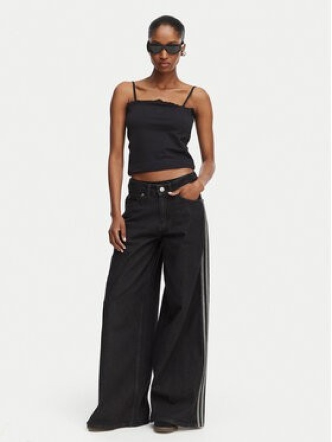 adidas Jeansy Firebird Adilenium KD2905 Czarny Wide Leg