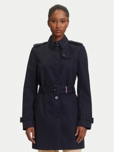 Tommy Hilfiger Trencz Heritage Single WW0WW24966 Granatowy Regular Fit