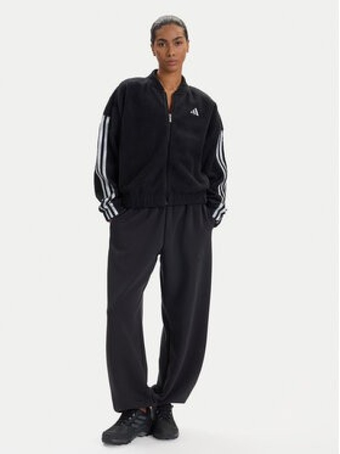 adidas Bluza Holiday High Pile JM1891 Czarny Loose Fit
