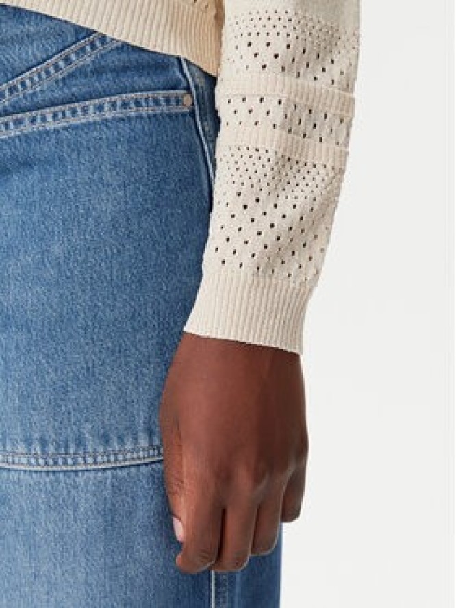 Gaudi Sweter 511BD53022 Beżowy Regular Fit