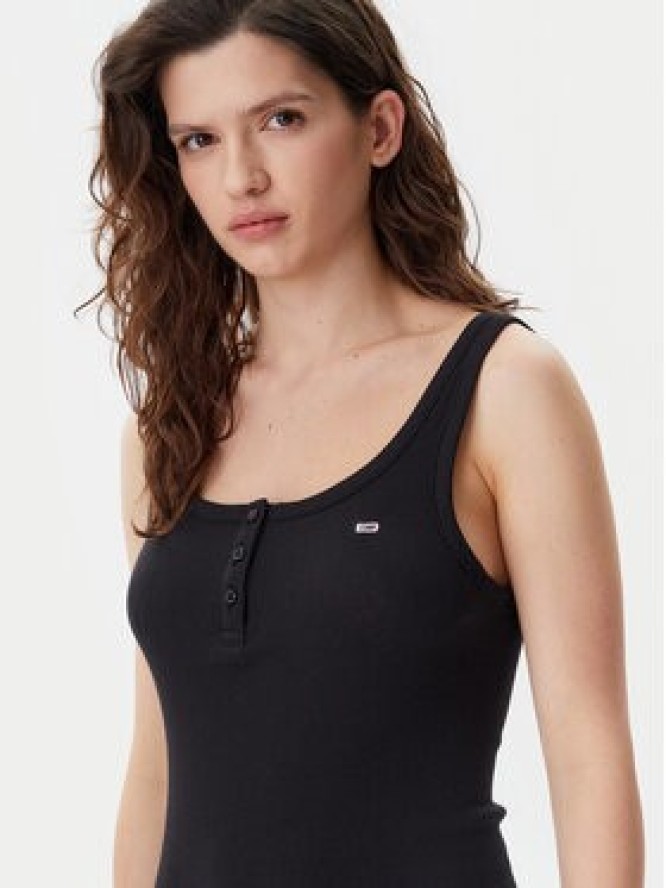 Tommy Jeans Sukienka codzienna Essential DW0DW19447 Czarny Slim Fit