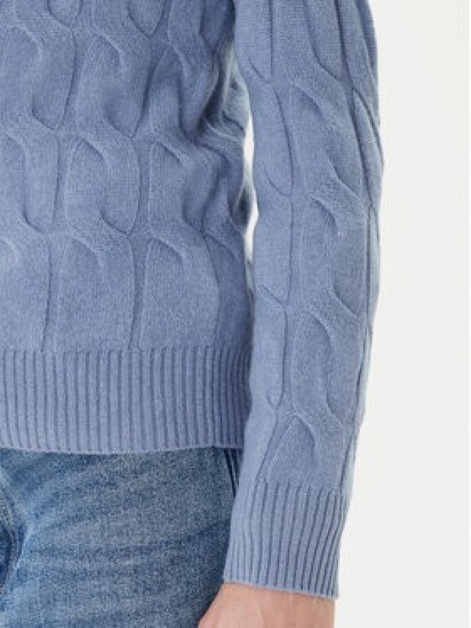 Tommy Hilfiger Sweter WW0WW43586 Błękitny Regular Fit