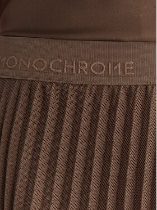 Marella Spódnica plisowana Gabbia 2613101085 Brązowy Regular Fit