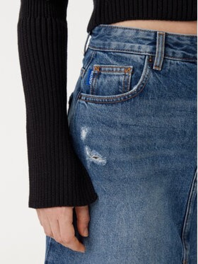 HUGO Spódnica jeansowa 50531699 Niebieski Regular Fit