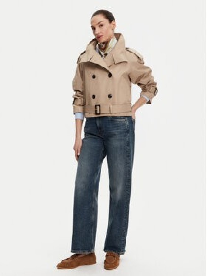 Tommy Hilfiger Trencz WW0WW43933 Beżowy Regular Fit