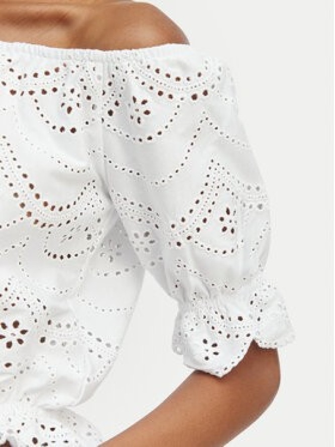 Guess Bluzka W6GP47 K3336 Biały Regular Fit