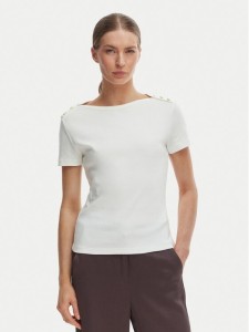 Tommy Hilfiger Top WW0WW47806 Beżowy Slim Fit