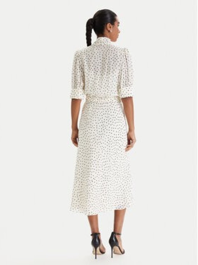 Luisa Spagnoli Sukienka koszulowa Pinasca 542839 Écru Regular Fit