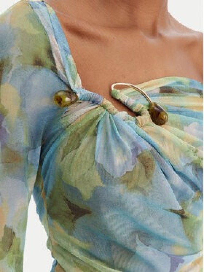 Bardot Bluzka Marisol 60306TB Zielony Slim Fit