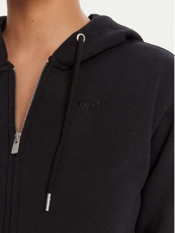 Roxy Bluza Surf Stoked Zipped Brushed ERJFT05022 Czarny Regular Fit