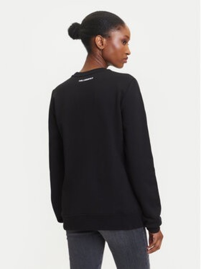 KARL LAGERFELD Bluza A3W20069 Czarny Regular Fit
