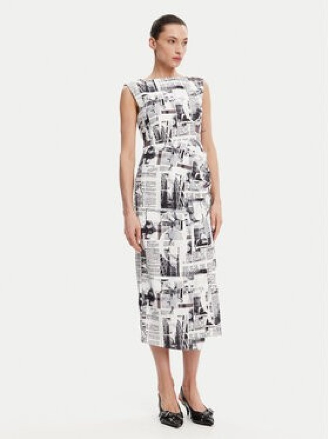 French Connection Sukienka koktajlowa 71YDQ Biały Regular Fit