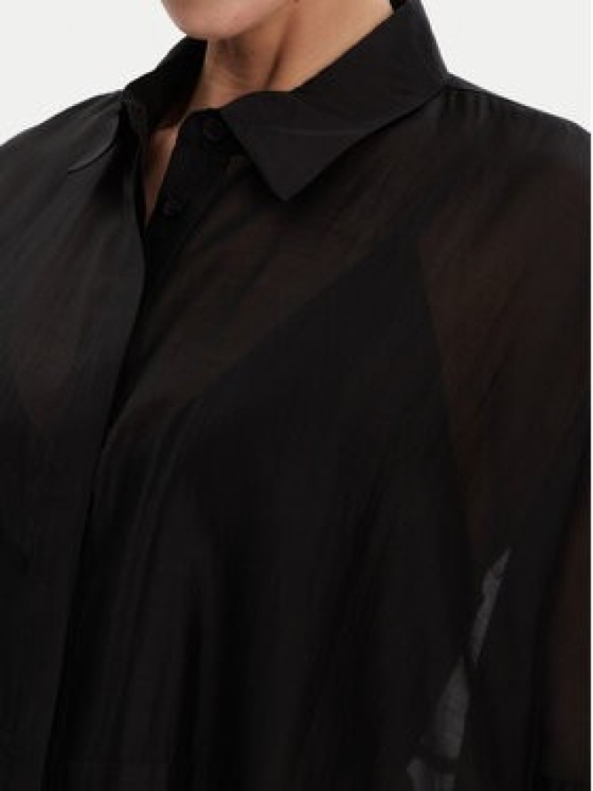 ACCESS FASHION Koszula 53-7068-104 Czarny Loose Fit