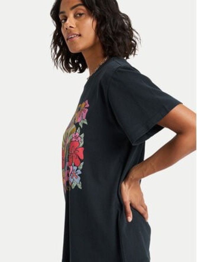 Roxy T-Shirt ERJZT06023 Czarny Regular Fit