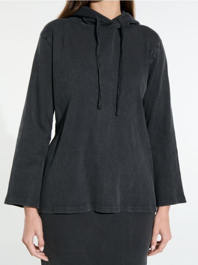 Bluza z kapturem - szary