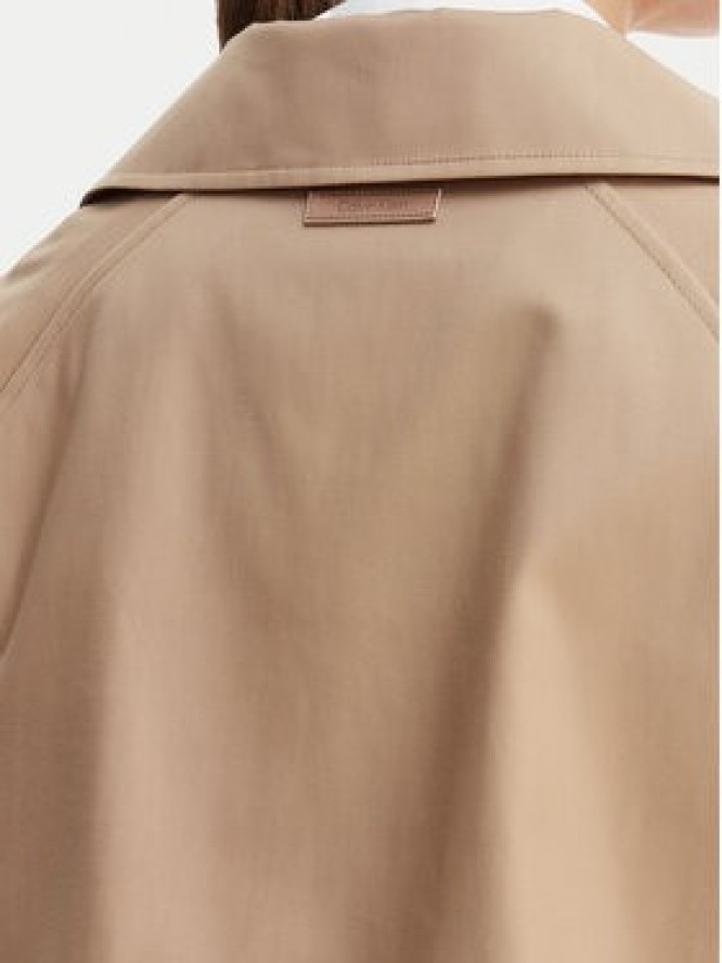 Calvin Klein Trencz LV044C501G Beżowy Regular Fit
