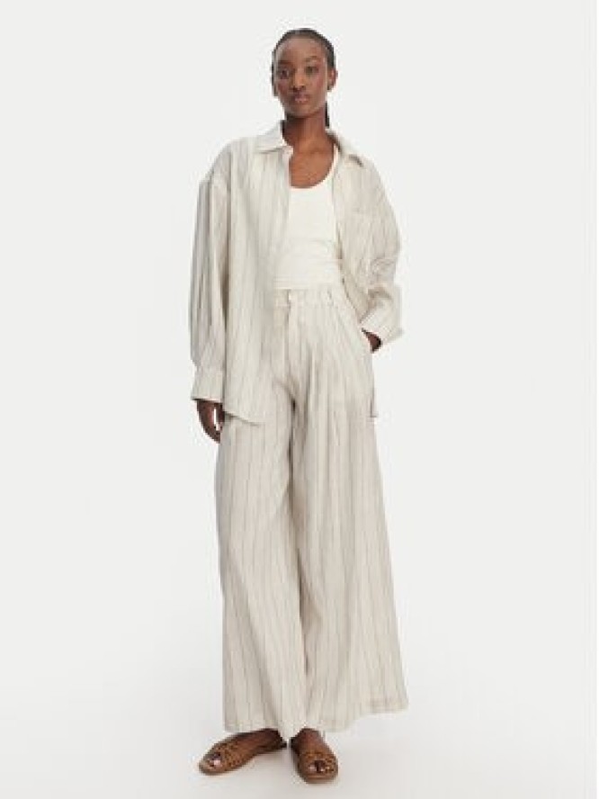 Eleh Koszula SS260271 Écru Relaxed Fit