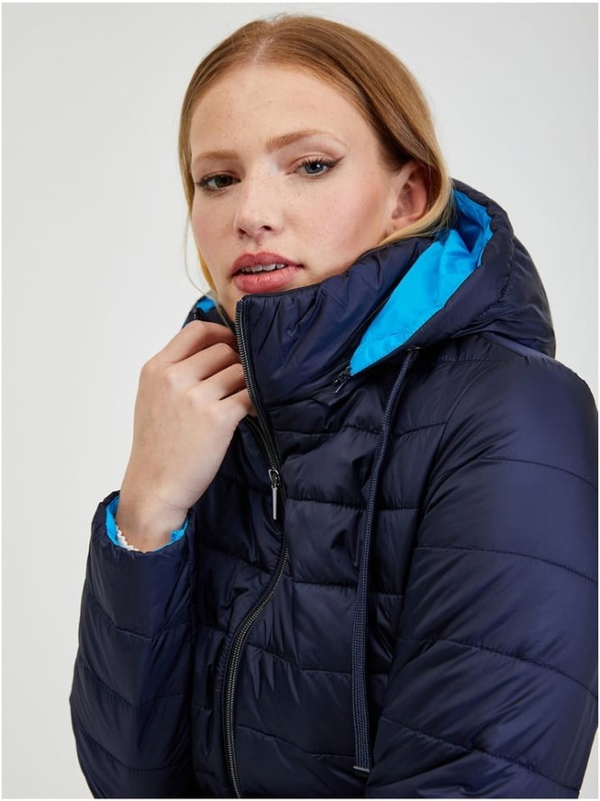 orsay Kurtka pikowana w kolorze granatowym rozmiar: 38