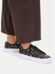 Guess Sneakersy FLTJ10 FAL12 Brązowy ciemny