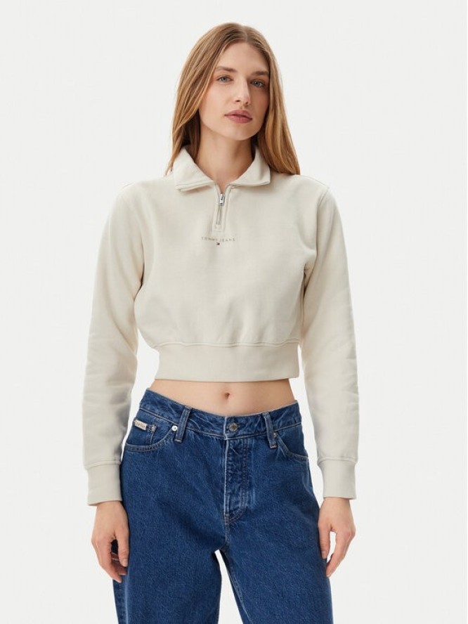 Tommy Jeans Bluza DW0DW20305 Beżowy Regular Fit