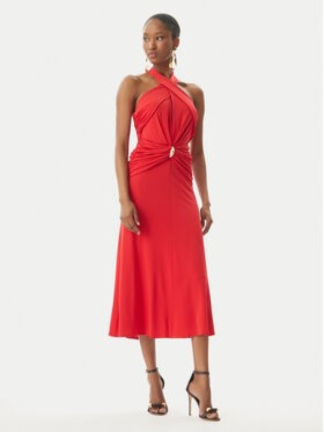 Elisabetta Franchi Sukienka koktajlowa AB71952E2 CG5 Czerwony Regular Fit