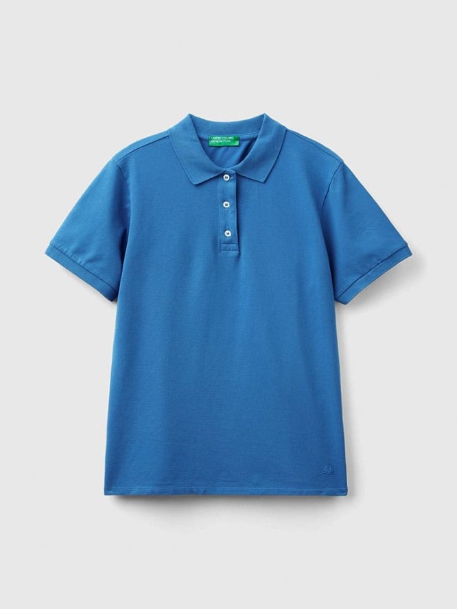 Benetton Koszulka polo w kolorze niebieskim rozmiar: XS