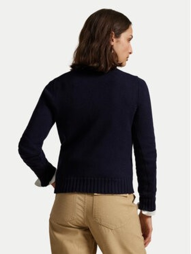 Polo Ralph Lauren Sweter 211896939001 Granatowy Regular Fit