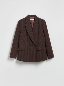 Dwurzędowa marynarka - ciemnobrązowy