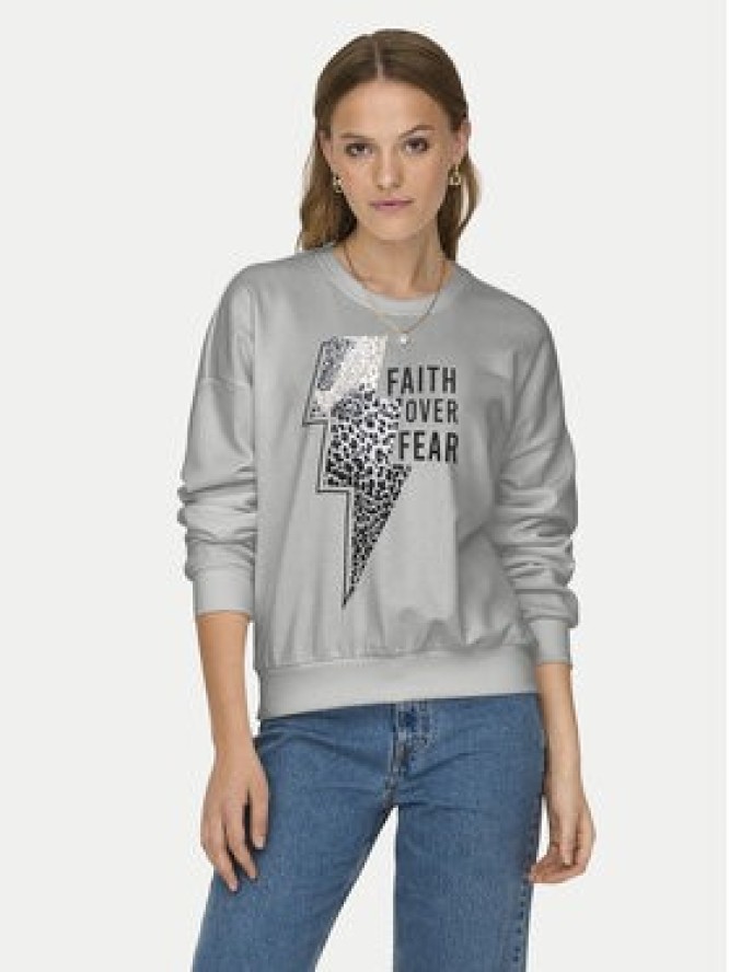 ONLY Bluza Runa 15313683 Szary Regular Fit