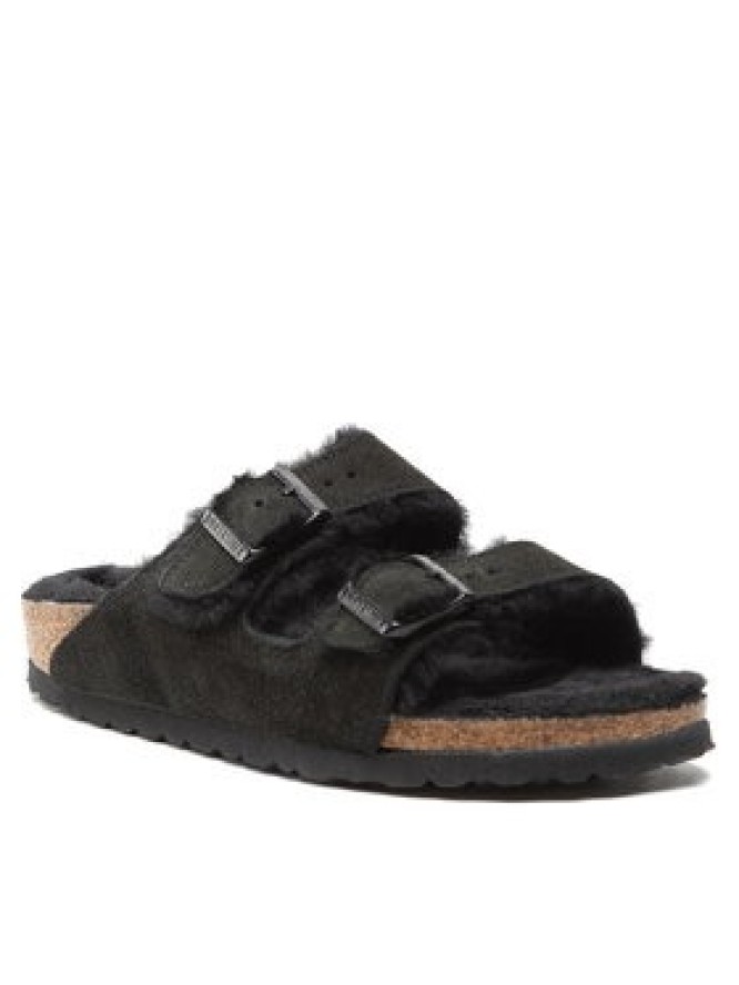Birkenstock Klapki Arizona Shearling 0752663 Czarny
