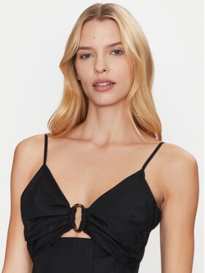 Simona Corsellini Sukienka koktajlowa P25CPAB01101 Czarny Slim Fit