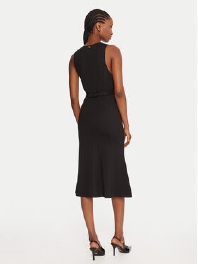 TWINSET Sukienka koktajlowa 252TP2606 Czarny Slim Fit