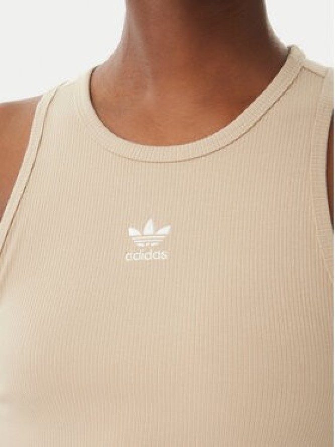 adidas Top Essentials KD3822 Beżowy Slim Fit