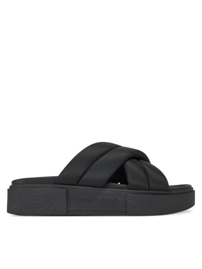 Tommy Jeans Klapki Tjw Flatform Sandal EN0EN02775 Czarny
