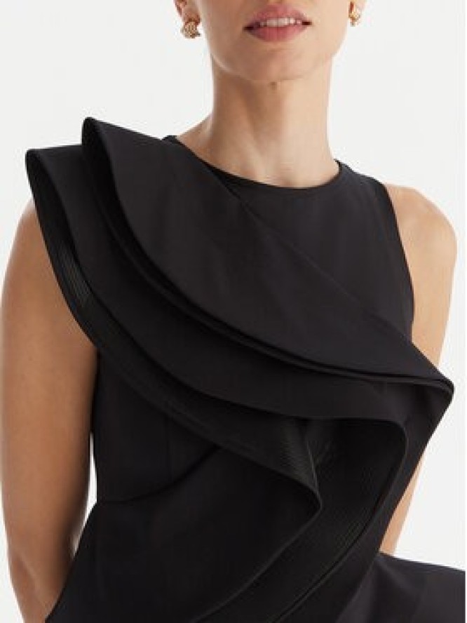 Babylon Sukienka koktajlowa MF0214 Czarny Slim Fit