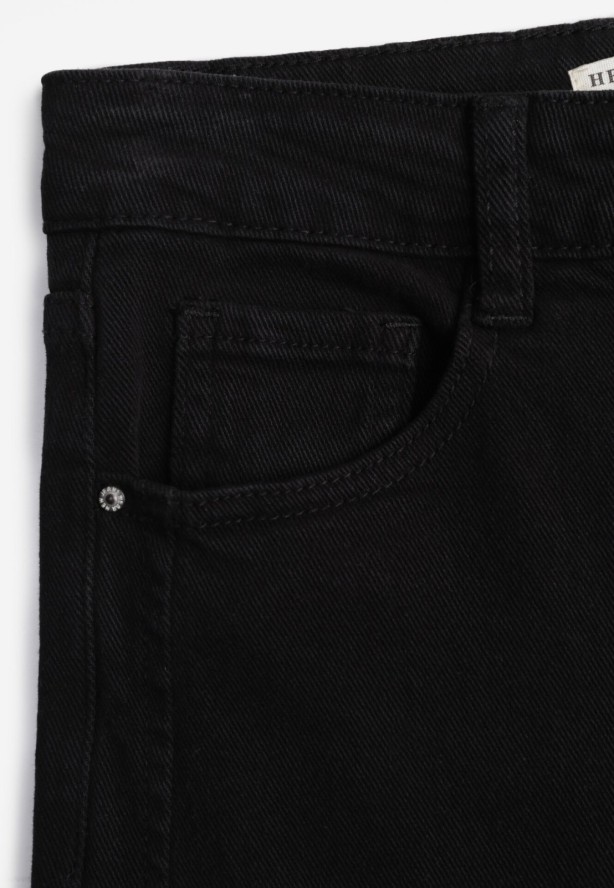 Czarne Jeansy Szerokie Murisana