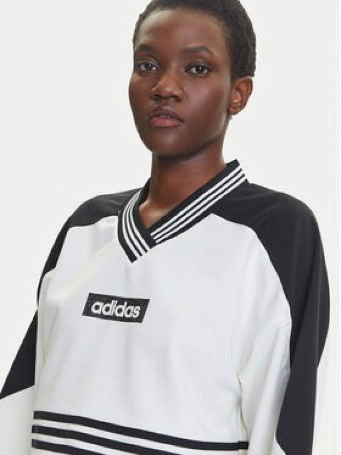 adidas Bluza Blocking JX7597 Biały Loose Fit