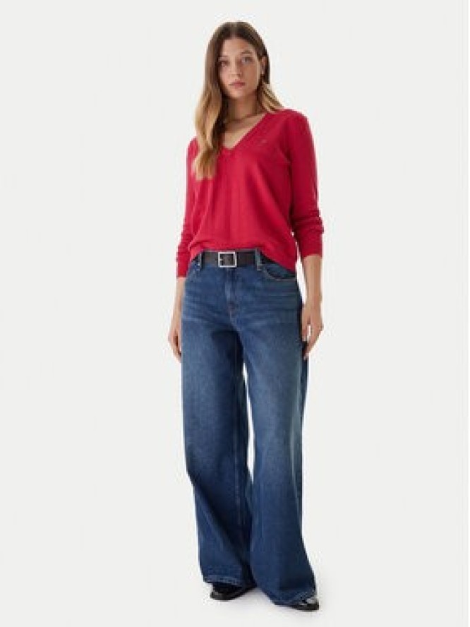 Tommy Jeans Sweter Essential DW0DW19888 Różowy Regular Fit