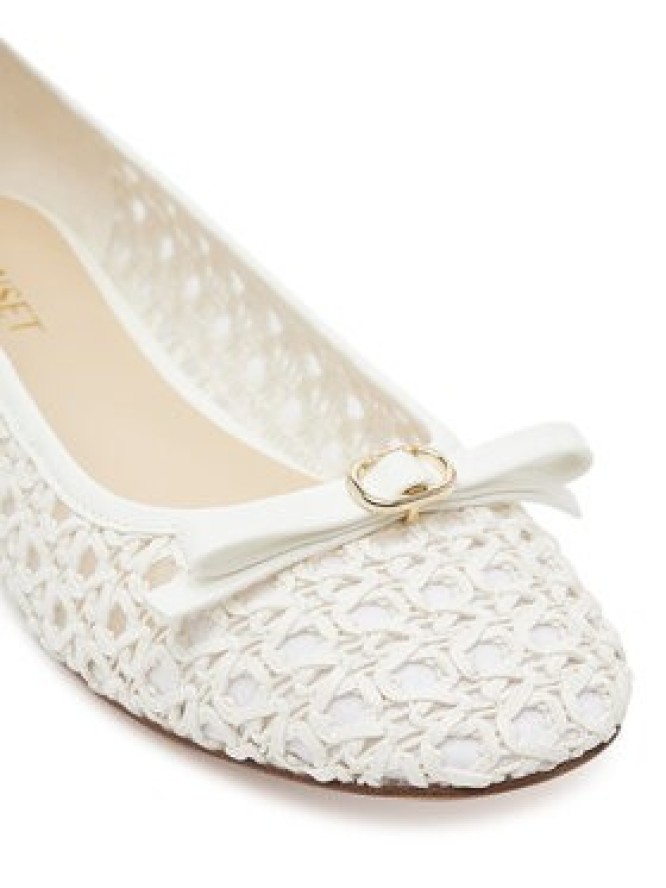 TWINSET Baleriny 251TGT030 Biały