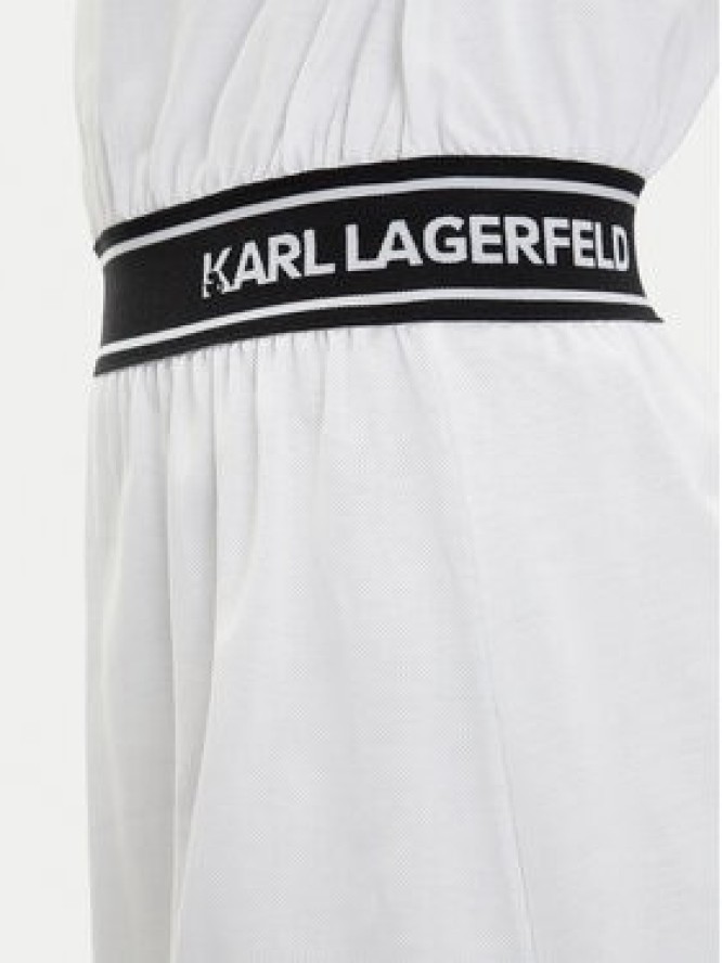 KARL LAGERFELD Sukienka codzienna A2W13038 Biały Regular Fit