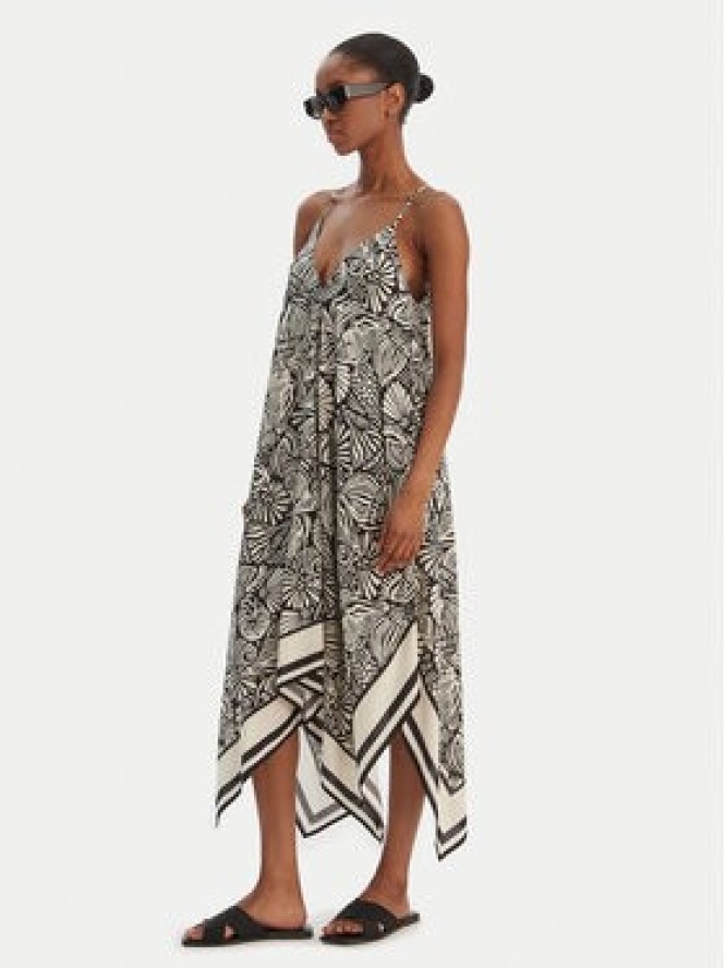 Seafolly Sukienka letnia C Shells 55763-DR Czarny Regular Fit