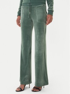 Juicy Couture Spodnie dresowe Layla JCSEBJ001 Zielony Flared Leg