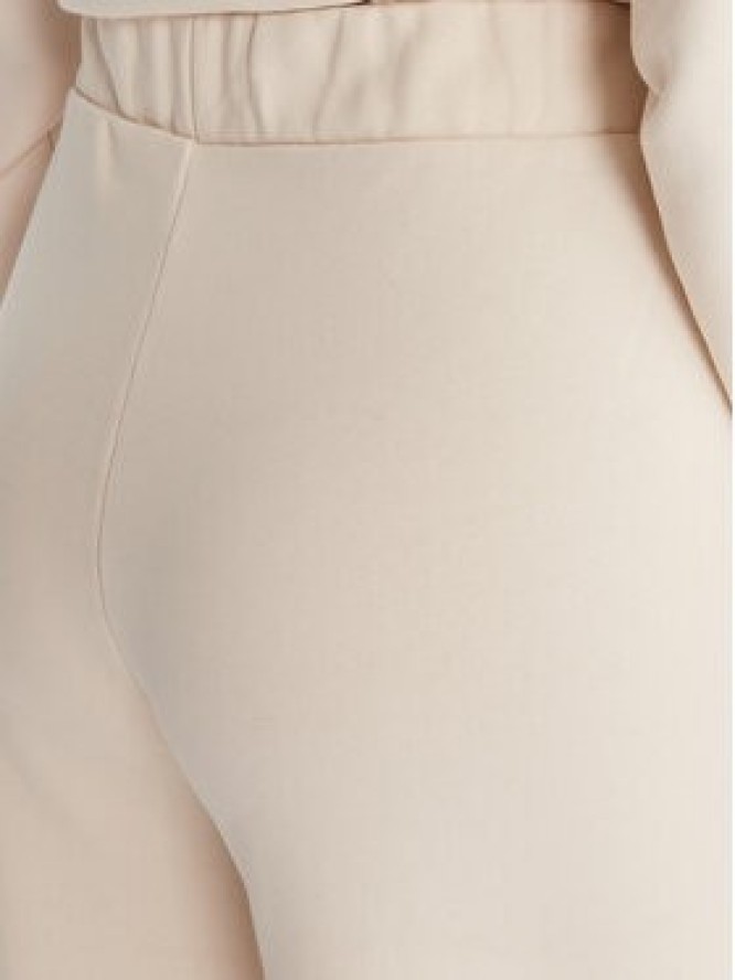 Guess Spodnie dresowe V6RB03 KD761 Écru Regular Fit