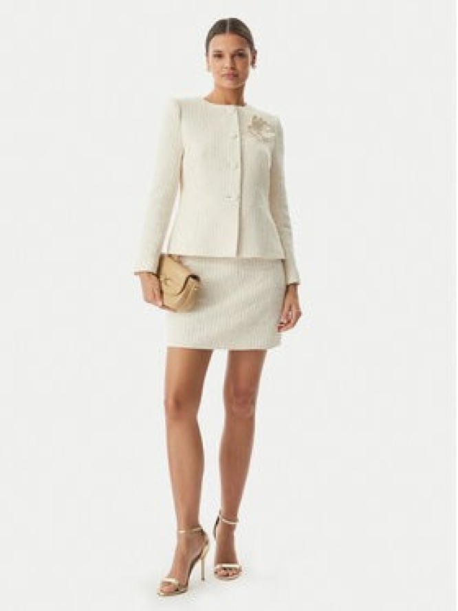 Rinascimento Marynarka CFC0128068003 Beżowy jasny Slim Fit