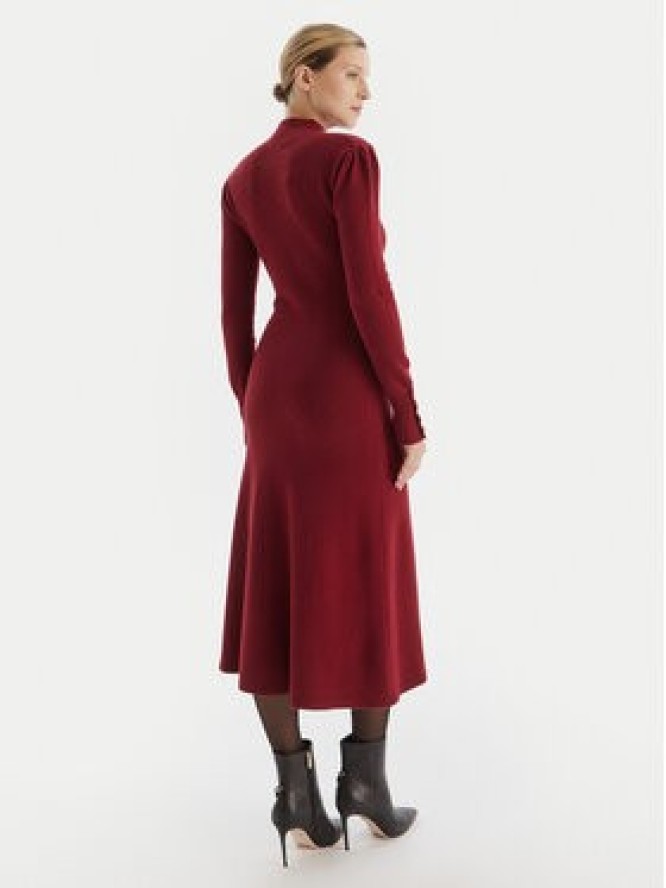Artigli Sukienka dzianinowa ACAB003090 Bordowy Regular Fit